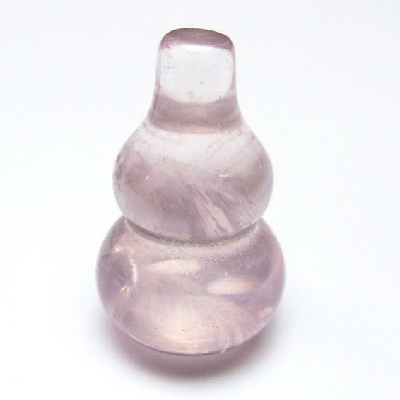 ローズクォーツ 葫芦 置物[T646-1102]