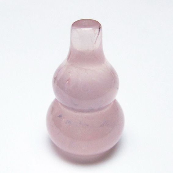 ローズクォーツ 葫芦 置物[T646-1117]