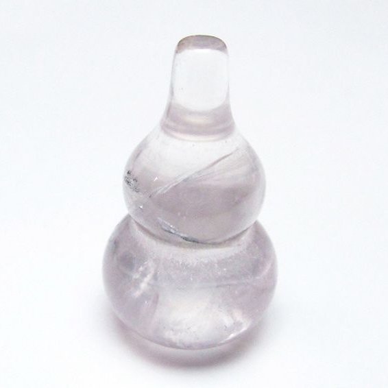 ローズクォーツ 葫芦 置物[T646-1119]