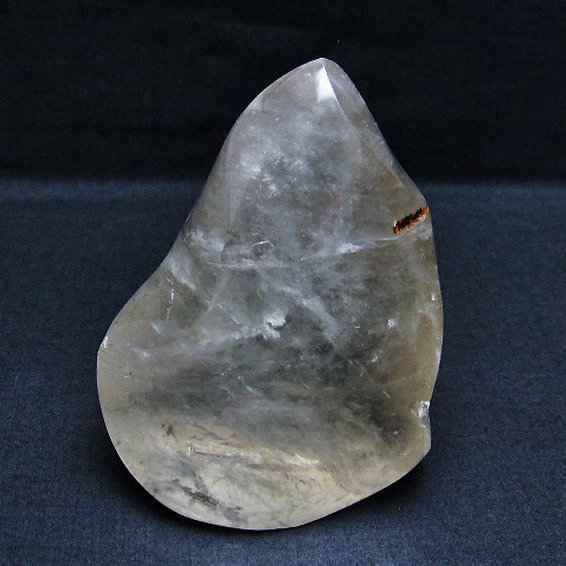 ヒマラヤ水晶 炎（フレイム） ポリッシュ  置物[T653-3711]