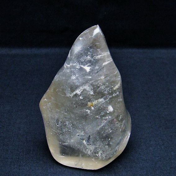 虹入り ヒマラヤ水晶 炎（フレイム） ポリッシュ  置物[T653-3722]