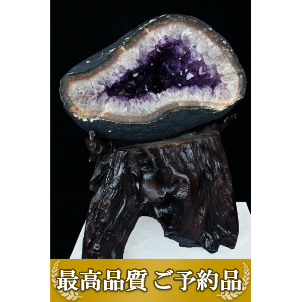 画像現物/★ご予約品 ご注文から3ヵ月後の発送予定 ty★ 27Kg ウルグアイ産 サークルジオード アメジストドーム同梱不可 amethyst [T659-1189]