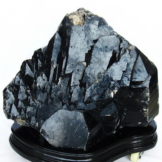 57.6Kg 山東省産 モリオン 純天然 黒水晶 原石同梱不可 (特大品) [t659-1829]