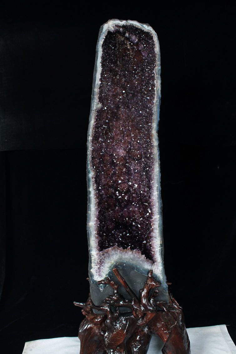 59.8Kg ブラジル産ゴールドタイチンルチルアメジストドーム