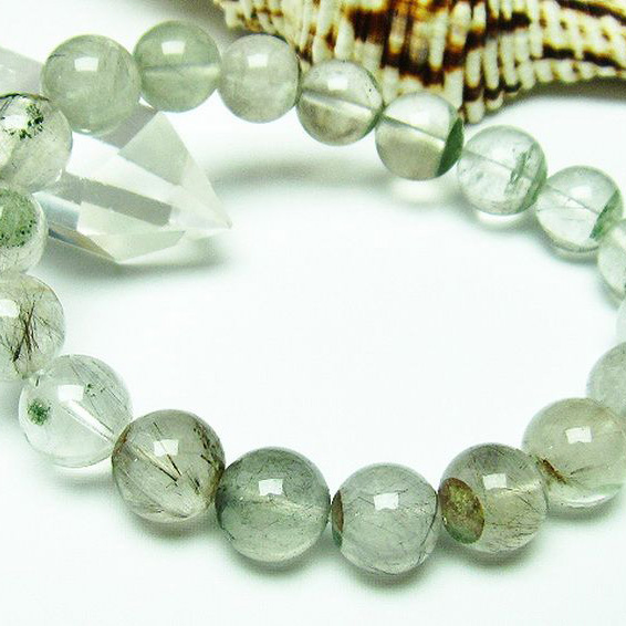 ガーデン水晶ルチル ブレスレット 11mm [T660-1711]