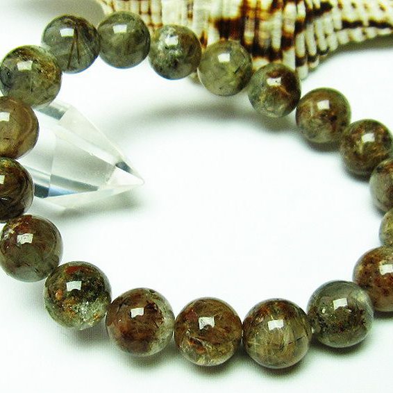 タイチンフラワー水晶 ブレスレット 10mm [T660-1771]