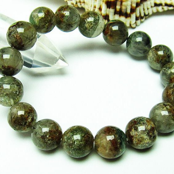 タイチンフラワー水晶 ブレスレット 12mm [T660-1774]