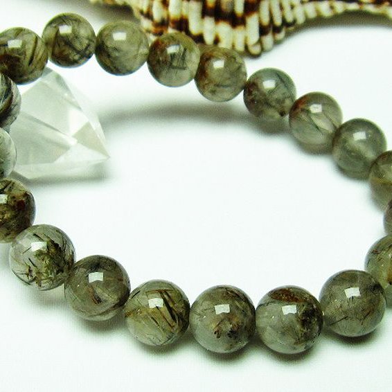 タイチンフラワー水晶 ブレスレット 9mm [T660-1798]