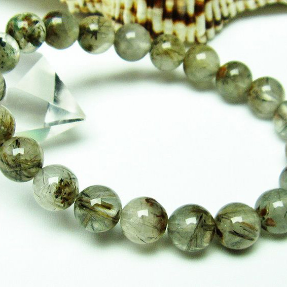 タイチンフラワー水晶 ブレスレット 9mm [T660-1819]