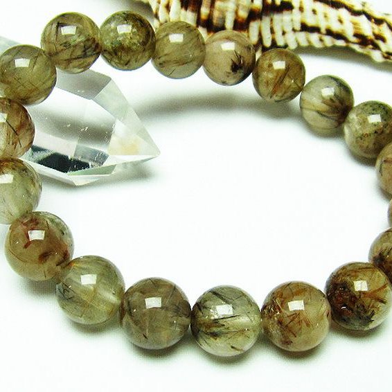 タイチンフラワー水晶 ブレスレット 11mm [T660-1837]