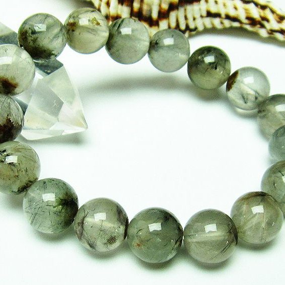 タイチンフラワー水晶 ブレスレット 12mm [T660-1844]