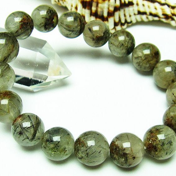 タイチンフラワー水晶 ブレスレット 12mm [T660-1847]