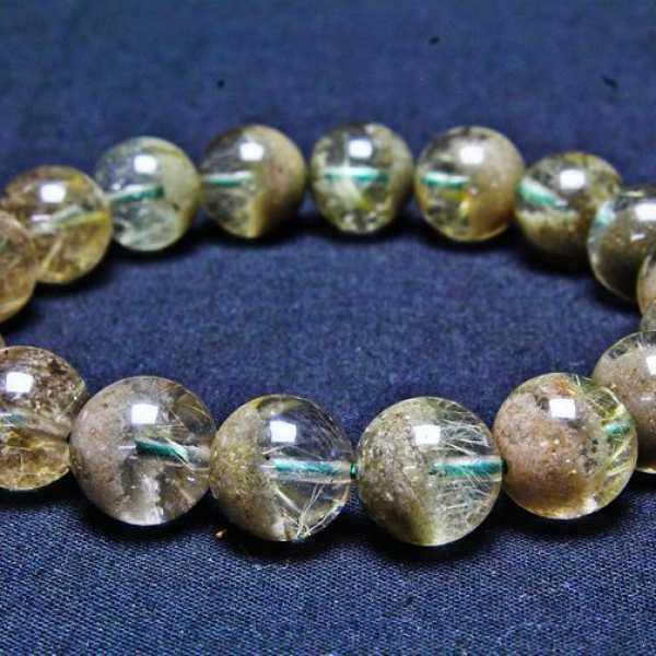 タイチンフラワー水晶ガーデン水晶 ブレスレット 11mm [T660-1888]