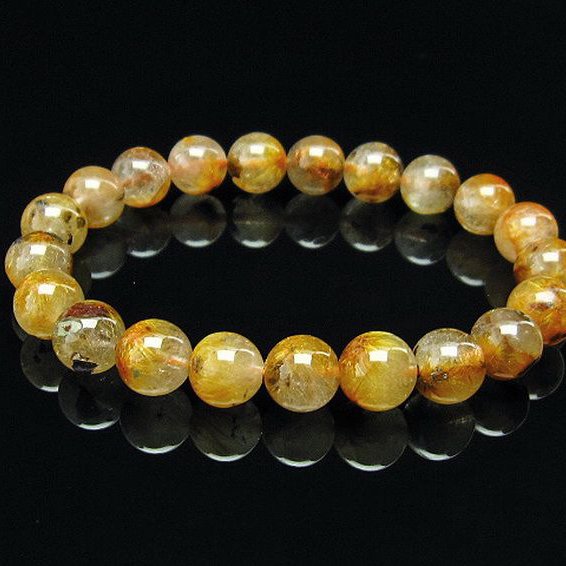 タイチンフラワー水晶 ブレスレット 9mm [T660-1944]