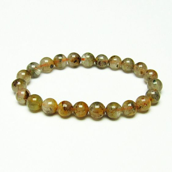 タイチンフラワー水晶 ブレスレット 8mm [T660-2092]