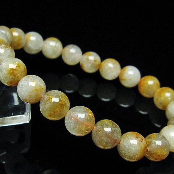 タイチンフラワー水晶 ブレスレット 9mm [T660-2159]