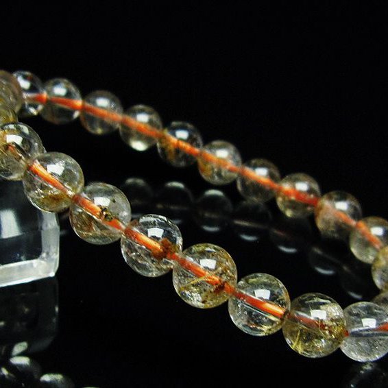 タイチンフラワー水晶 ブレスレット 8mm [t660-2175]