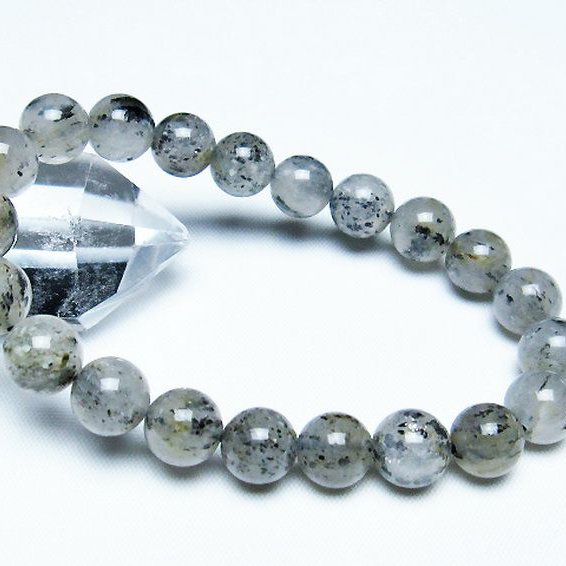 バイオタイトインクォーツ ブレスレット 9mm [T663-1498]