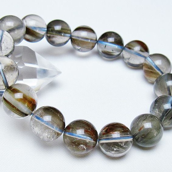 トルマリンルチル ブレスレット 14mm [T664-989]