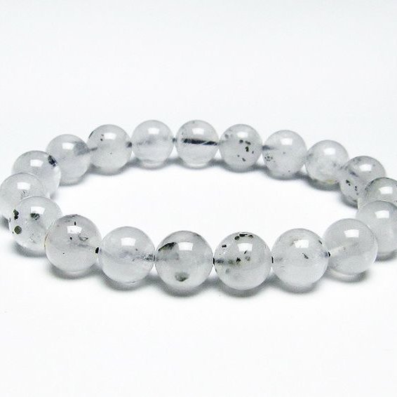 パイライト入り 水晶 ブレスレット 11mm [T669-542]