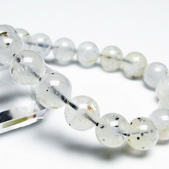 パイライト入り 水晶 ブレスレット 11mm [T669-544]