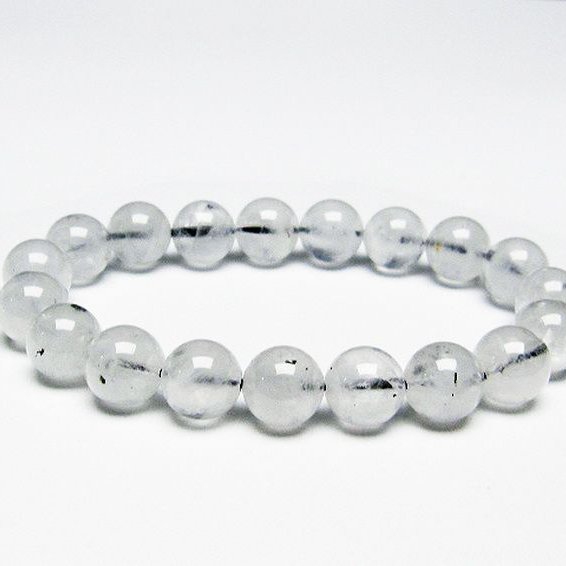 パイライト入り 水晶 ブレスレット 11mm [T669-590]