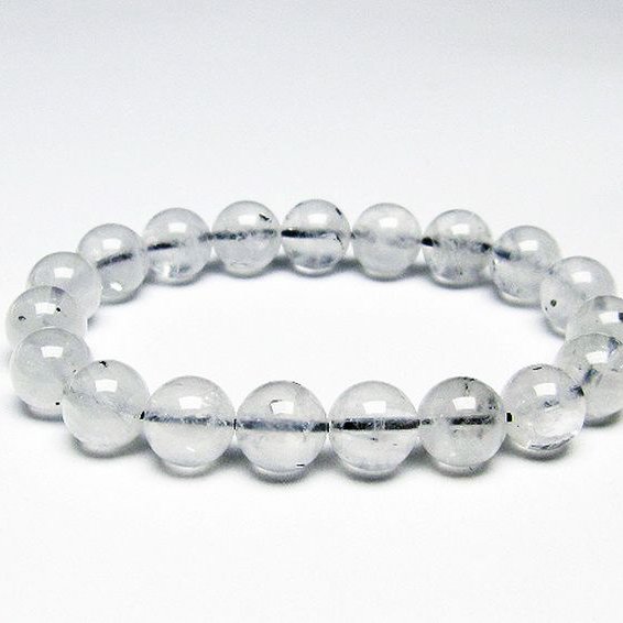 パイライト入り 水晶 ブレスレット 11mm [T669-592]