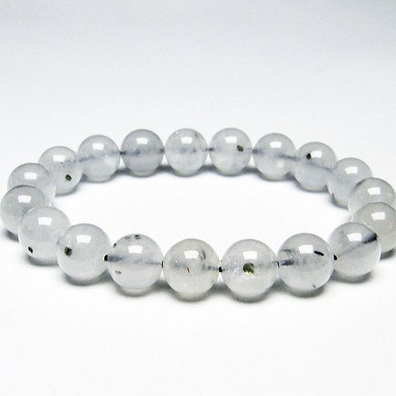 パイライト入り 水晶 ブレスレット 11mm [T669-644]