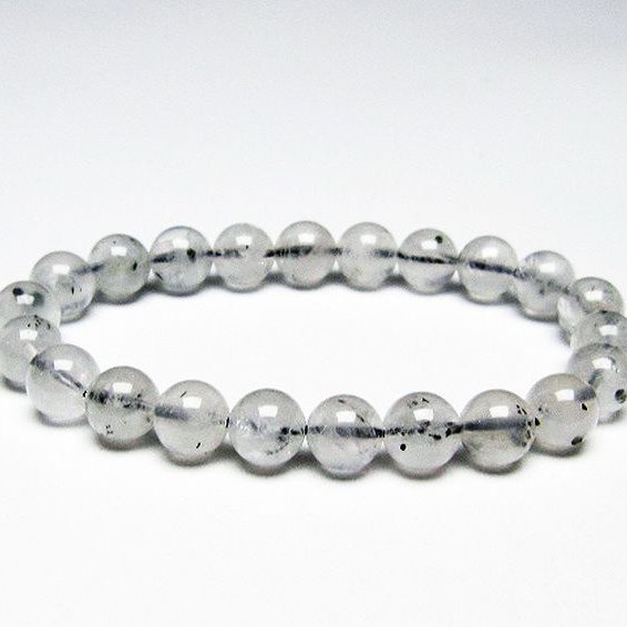 パイライト入り 水晶 ブレスレット 9mm [T669-687]