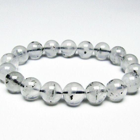 パイライト入り 水晶 ブレスレット 11mm [T669-705]