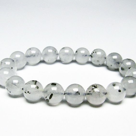 パイライト入り 水晶 ブレスレット 11mm [T669-707]