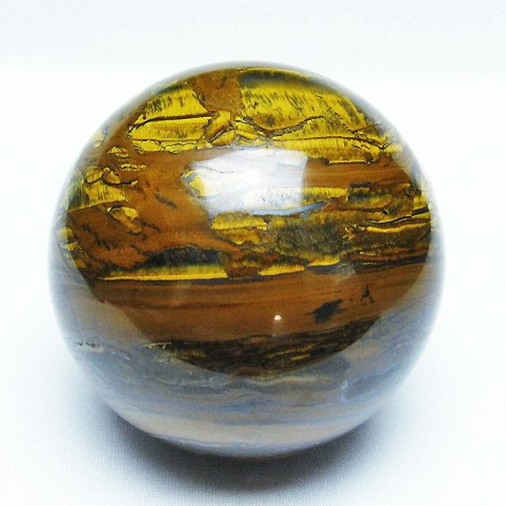 アイアンタイガーアイ 丸玉  85mm [T671-5892]