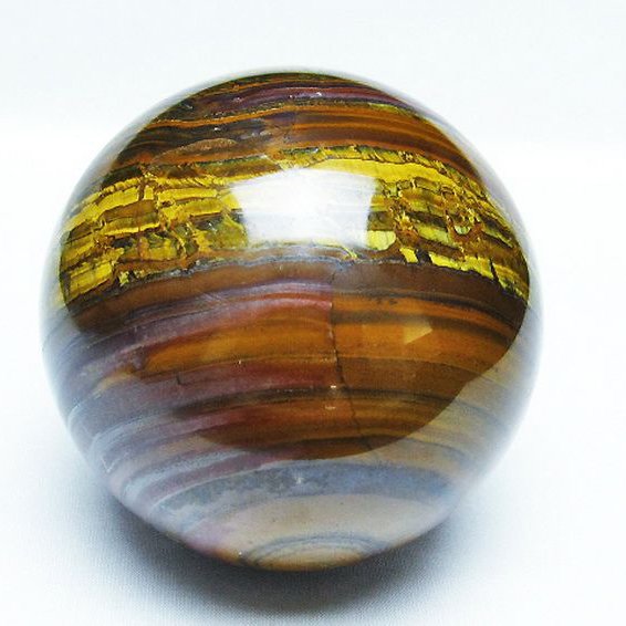 1.2Kg アイアンタイガーアイ 丸玉  92mm [T671-5929]