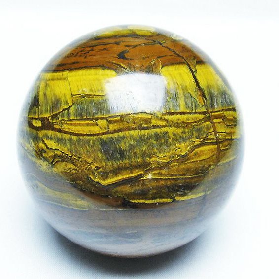 アイアンタイガーアイ 丸玉  77mm [T671-5969]