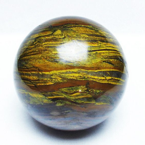 1.5Kg アイアンタイガーアイ 丸玉 98mm [T671-6012]