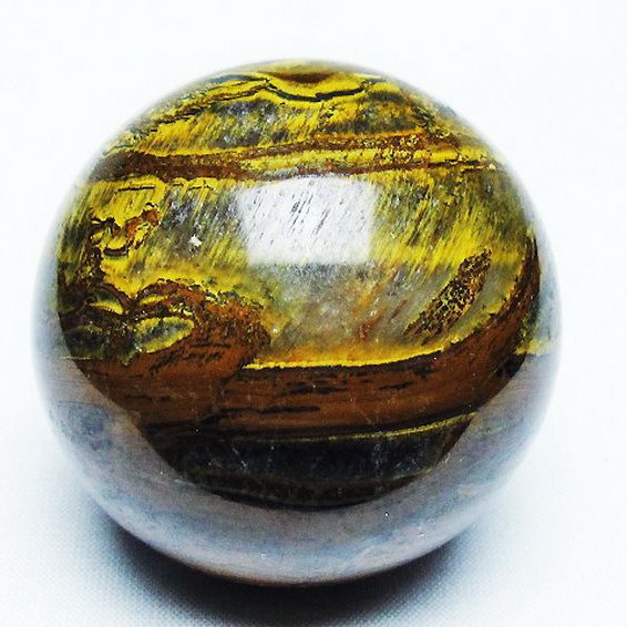 アイアンタイガーアイ 丸玉 54mm [T671-6236]