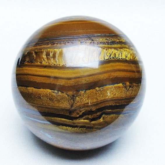 アイアンタイガーアイ 丸玉 64mm [T671-6326]