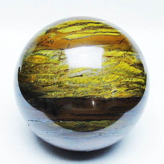 アイアンタイガーアイ 丸玉 80mm [T671-6334]