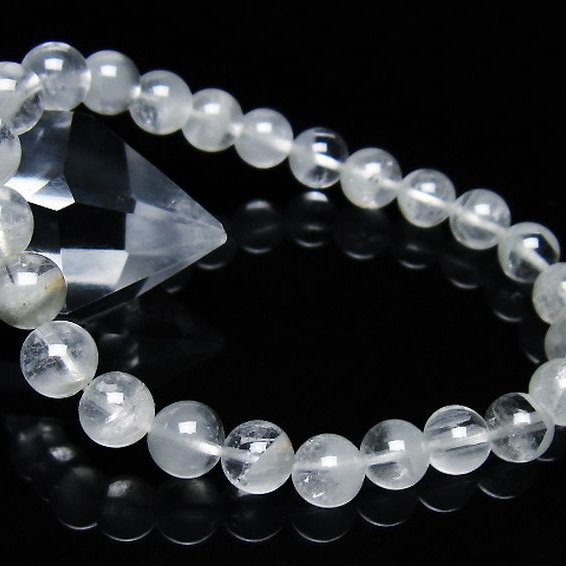 ガーデン水晶ファントム ブレスレット 7mm [t676-1837]