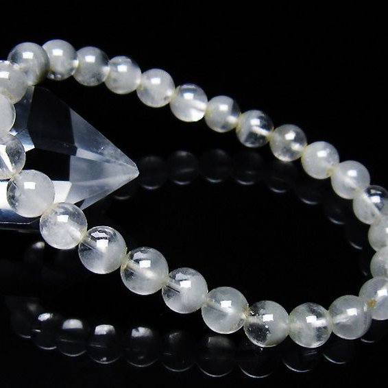 ガーデン水晶ファントム ブレスレット 7mm [T676-1846]
