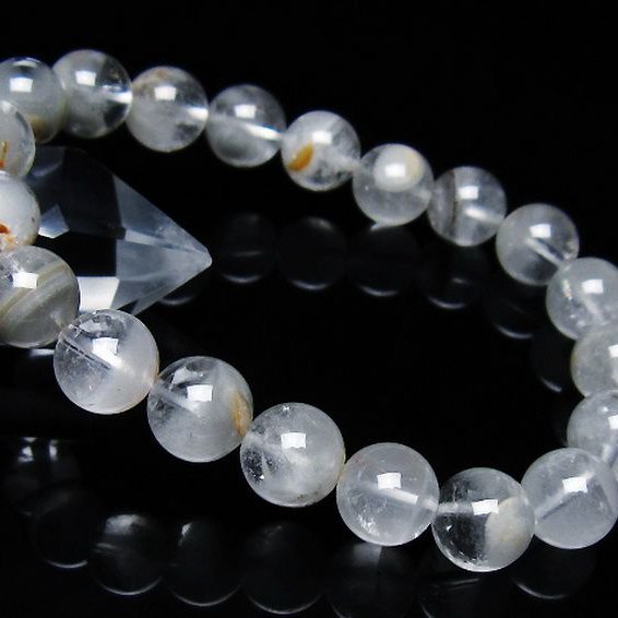 ガーデン水晶ファントム ブレスレット 10mm [t676-1856]