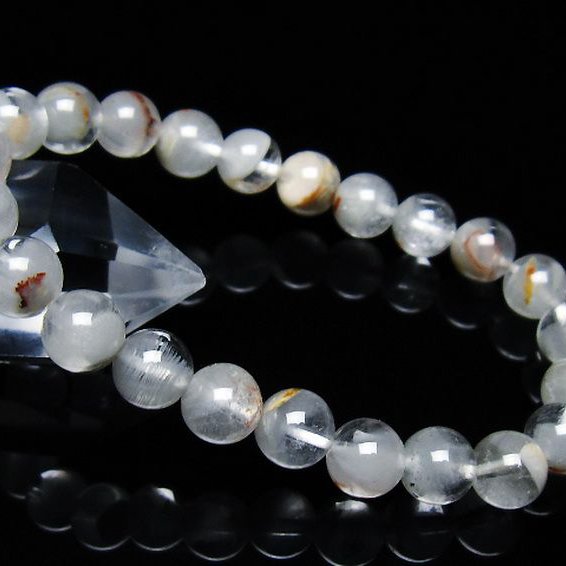 ガーデン水晶ファントム ブレスレット 8mm [t676-1904]