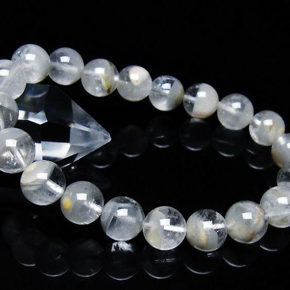 ガーデン水晶ファントム ブレスレット 10mm [T676-1918]