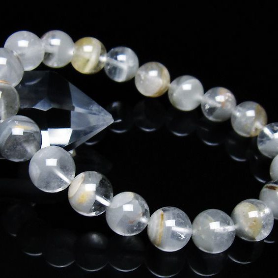 ガーデン水晶ファントム ブレスレット 10mm [t676-1921]