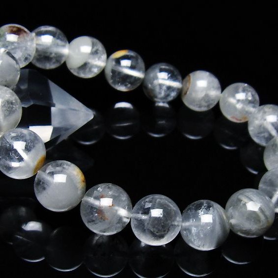 ガーデン水晶ファントム ブレスレット 12mm [t676-1939]