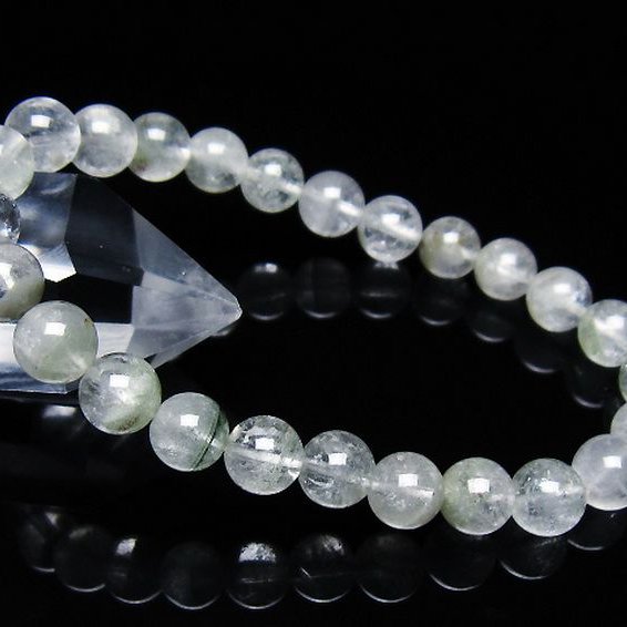 ガーデン水晶ファントム ブレスレット 7mm [T676-1946]