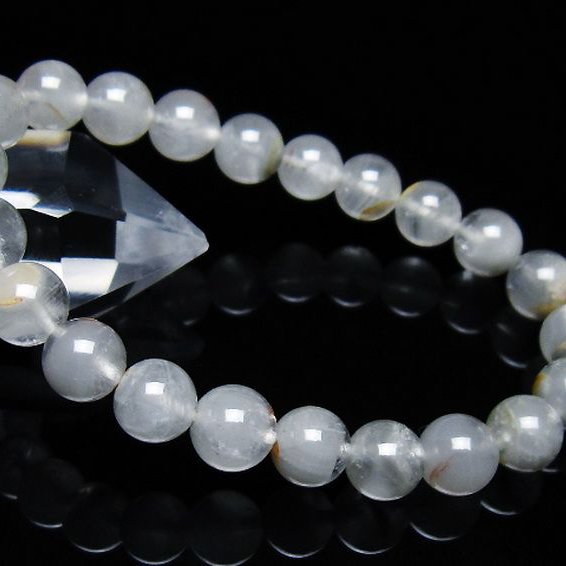 ガーデン水晶ファントム ブレスレット 9mm [T676-1962]