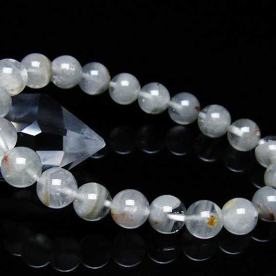 ガーデン水晶ファントム ブレスレット 9mm [t676-1966]