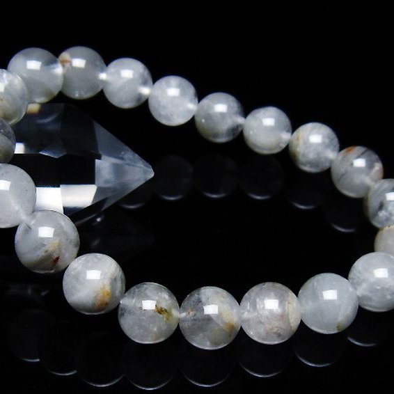 ガーデン水晶ファントム ブレスレット 10mm [T676-1969]