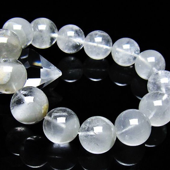 ガーデン水晶ファントム ブレスレット 16mm [t676-2068]